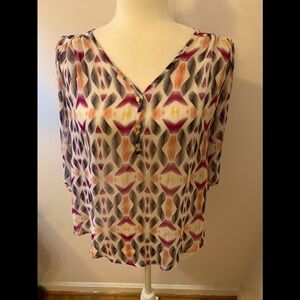 Living doll abstract tunic, size M